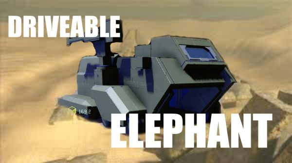 DRIVEABLE ELEPHANT