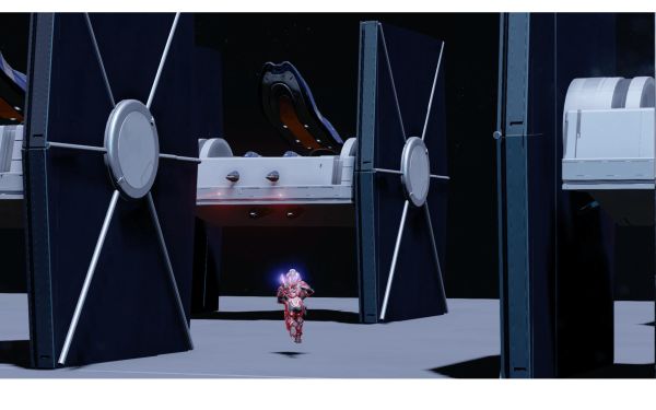 Millennium Falcon Vs. Tie Fighters