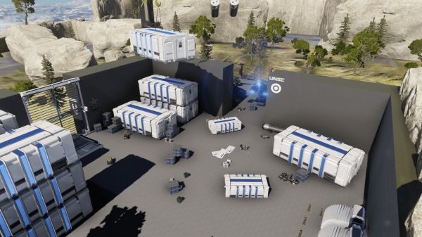 U.N.S.C shipping yard