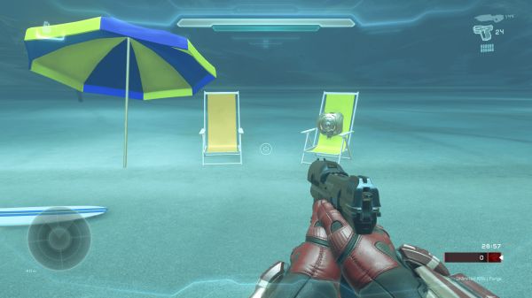 red vs blue underwater