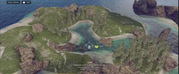 Tidal Island Canvas